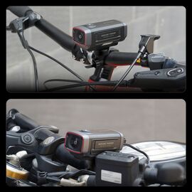 AKEEYO 710 Lite sports camera video recorder for bicycle handlebars - black