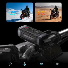 AKEEYO 710 Lite sports camera video recorder for bicycle handlebars - black