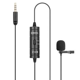 BOYA BY-M1S wired lavalier microphone - black