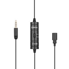 BOYA BY-M1S wired lavalier microphone - black