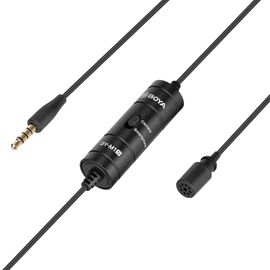 BOYA BY-M1S wired lavalier microphone - black
