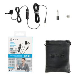 BOYA BY-M1 wired lavalier microphone - black