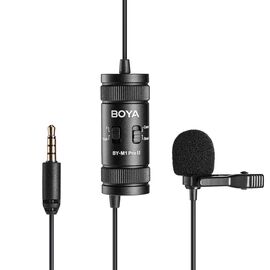 BOYA BY-M1 Pro II Wired Lavalier Microphone - Black