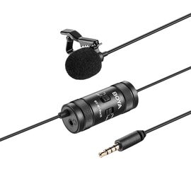 BOYA BY-M1 Pro II Wired Lavalier Microphone - Black