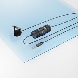 BOYA BY-M1 Pro II Wired Lavalier Microphone - Black