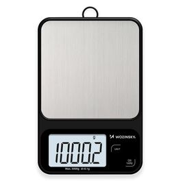 Wozinsky WAK-2252 kitchen scale accurate with large LCD display up to 5 kg - black