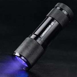 Wozinsky WLD-9L IP65 UV Flashlight for Trace Detection - Black