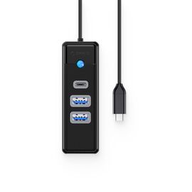 Orico PWC2U-C3 3-port USB hub 2x USB-A 3.0 1x USB-C 3.0 1 m - black