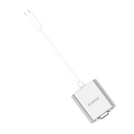 Orico PTAV USB-C - VGA adapter and 3.5 mm Full HD mini jack 0.15 m - silver
