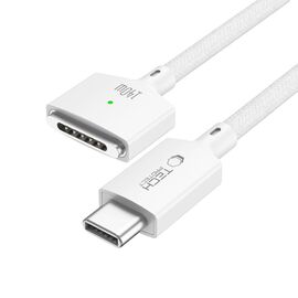 Tech-Protect MMC01 Ultraboost USB-C / USB-C MagSafe 3 140W 200cm Cable for MacBook - White