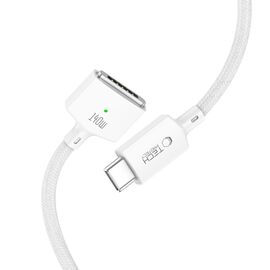 Tech-Protect MMC01 Ultraboost USB-C / USB-C MagSafe 3 140W 200cm Cable for MacBook - White