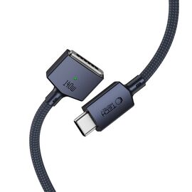 Tech-Protect MMC01 Ultraboost USB-C / USB-C MagSafe 3 140W 200cm Cable for MacBook - Navy Blue