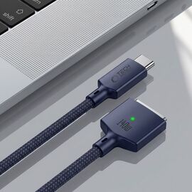 Tech-Protect MMC01 Ultraboost USB-C / USB-C MagSafe 3 140W 200cm Cable for MacBook - Navy Blue