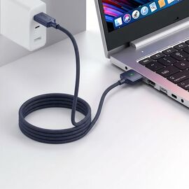 Tech-Protect MMC01 Ultraboost USB-C / USB-C MagSafe 3 140W 200cm Cable for MacBook - Navy Blue