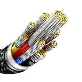 Kabel Baseus Tungsten Gold USB-C to USB-C 480 Mb/s QC 240 W PD 2 m Black