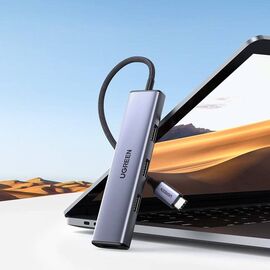 Ugreen USB Type-C HUB - 4× USB 3.2 Gen 1 Silver