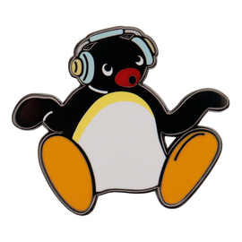 Pingu - Limited Edition Headphones Pin Badge /