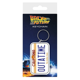 BACK TO THE FUTURE - License Plate - Rubber Keychain
