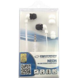Esperanza EH147W headphones/headset Wired In-ear Music White