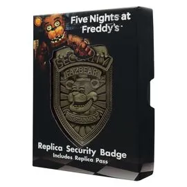 FNAF - Security Badge - Replica Limited Edition "Antique Brass Edi."