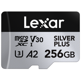 Lexar - microSDXC Professional SILVER Plus UHS-I/U3/A2/4K R205/W150 (V30) - 256GB /