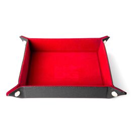 FanRoll Folding Dice Tray Velvet Red