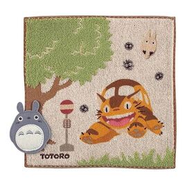My Neighbor Totoro Mini Towel Bus Stop 25 x 25 cm