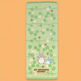 My Neighbor Totoro Natsu Towel Totoro Green Leaf 34 x 80 cm