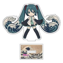 Hatsune Miku x Katsushika Hokusai iXima Die-Cut Acrylic Stand The Great Wave off Kanagawa (Chibi) 10 cm (5)