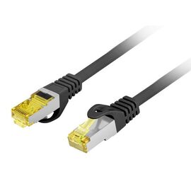 Lanberg PCF6A-10CU networking cable Black 0.25 m Cat6a S/FTP (S-STP) Round