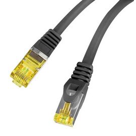 Lanberg PCF6A-10CU networking cable Black 0.25 m Cat6a S/FTP (S-STP) Round