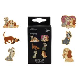 Loungefly Disney Lady and the Tramp Mystery Blind Box Enamel Pin assorted