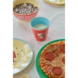 Rice - Melamine Cup with Snoopy Print - Red - Medium /