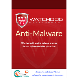 Watchdog Anti-Malware 3 PCs, 2 Years, ESD | Techbox