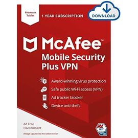 McAfee Mobile Security  (Τελευταία Έκδοση) 1 Device, 1 Year, Ηλεκτρονική Άδεια | Techbox