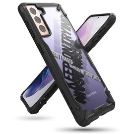 Ringke Fusion X Design durable PC Case with TPU Bumper for Samsung Galaxy S21 5G black (Cross) (XDSG0050) - Samsung Cases - Cases - Techbox