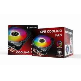 Gembird CPU-HURACAN-ARGB-X140 CPU cooling fan, 12 cm, 100 W, multicolor LED, 4 pin | Techbox