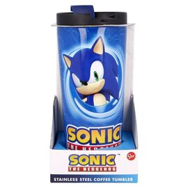 Sonic the Hedgehog stainless steel coffee tumbler 425ml - Mugs & Bottles - Gifts - Techbox