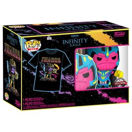 Set figure POP & Tee Marvel Infinity Saga Thanos Exclusive - Funko POP - Collectibles - Techbox