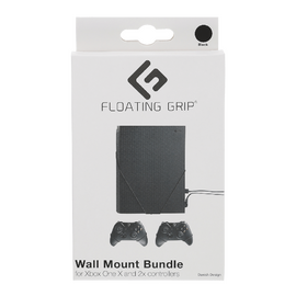 Floating Grips Xbox One X and Controller Wall Mounts - Bundle (Black) - Xbox One Accessories - Accessories for Consoles - Techbox