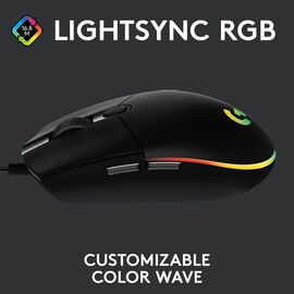 Logitech - G203 LIGHTSYNC Gaming Mouse Black / Computers - Mice - Keyboards & Mice - Techbox