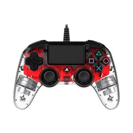 Nacon Compact Controller LED (Red) - PS4 Accessories - Accessories for Consoles - Techbox