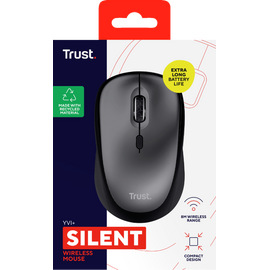 TRUST YVI+ WIRELESS MOUSE ECO BLACK / Computers | Techbox