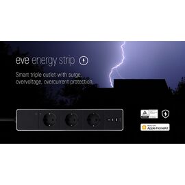 Eve Energy Strip - Smart Triple Outlet & Power Meter with Apple HomeKit technology / Electronics