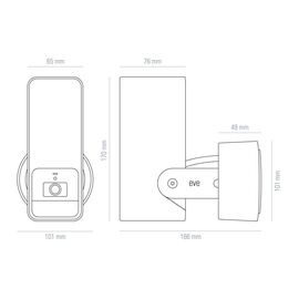 Eve Outdoor Cam - Secure floodlight camera with Apple HomeKit Secure Video technology / Electronics
