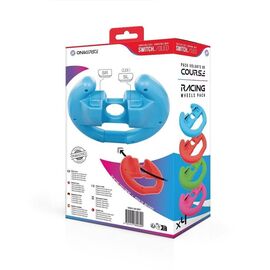 ONIVERSE - Pack of 4 Racing wheel controller holders - Blue/Red/Green/Pink / Nintendo Switch | Techbox