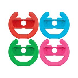 ONIVERSE - Pack of 4 Racing wheel controller holders - Blue/Red/Green/Pink / Nintendo Switch | Techbox