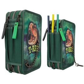 Dino World - Triple Pencil Case - T-REX - Green -( 0412506 ) / Toys |  Techbox