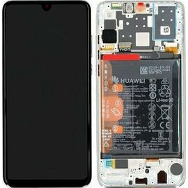 Huawei Service Pack Mobile Phone Screen Replacement with Frame andTouch Mechanism for Huawei P30 Lite (White) - LED Screens - Smartphone LCD - Techbox