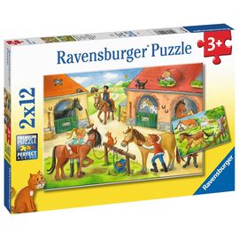 Ravensburger - Happy Days At The Stables 2x12p - 05178 / Toys